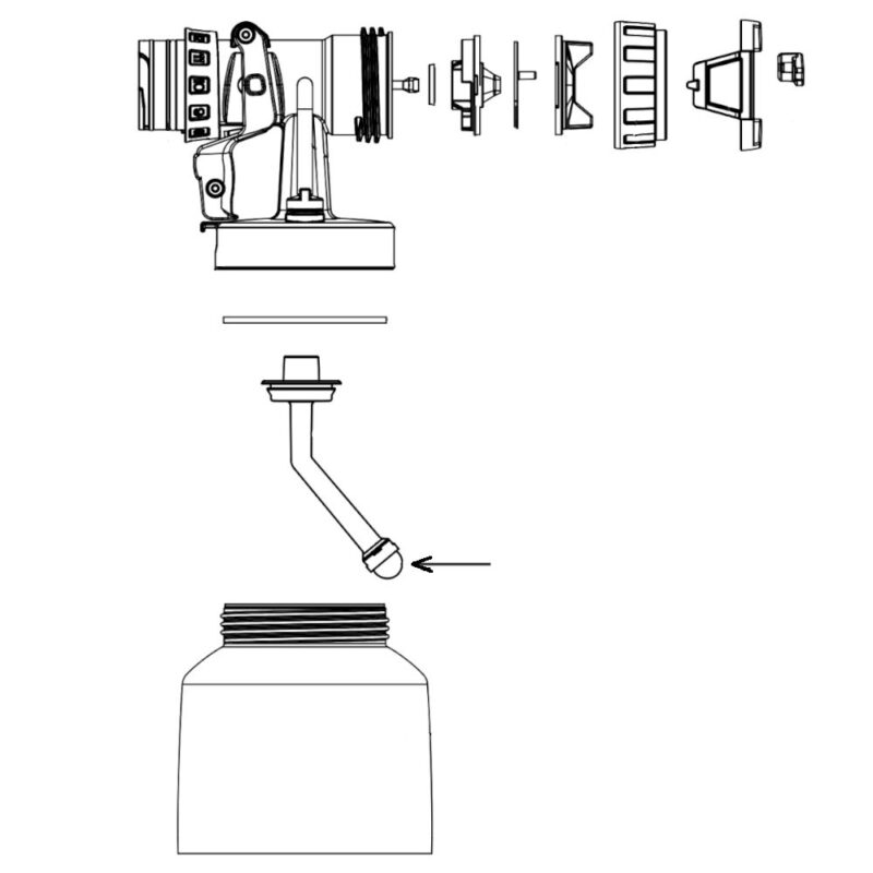 Detailansicht Steigrohrfilter XVLP